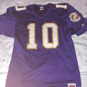Purple Football Jersey with Number 10